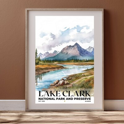 Lake Clark National Park and Preserve Poster, Travel Art, Office Poster, Home Decor | S4 - image4